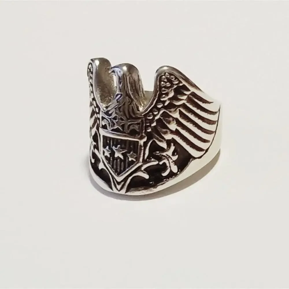 New stainless steel Eagle ring size‎ 11