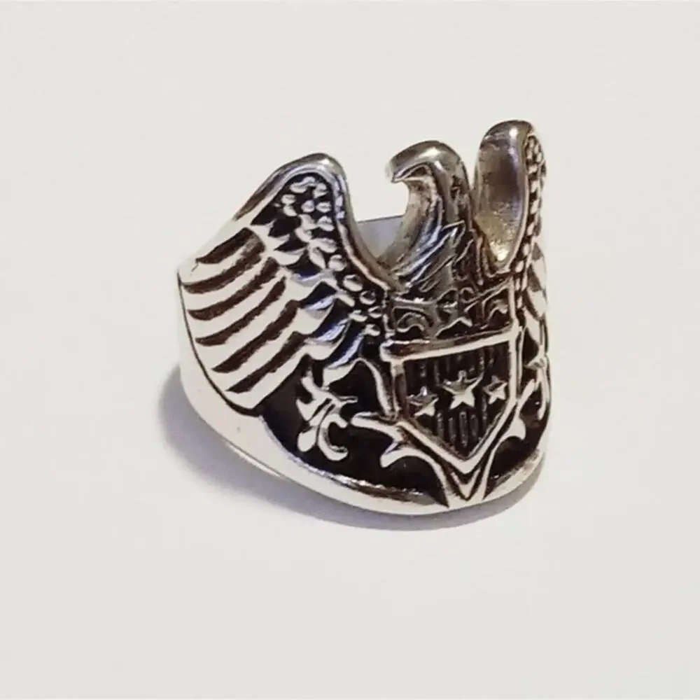 New stainless steel Eagle ring size‎ 11