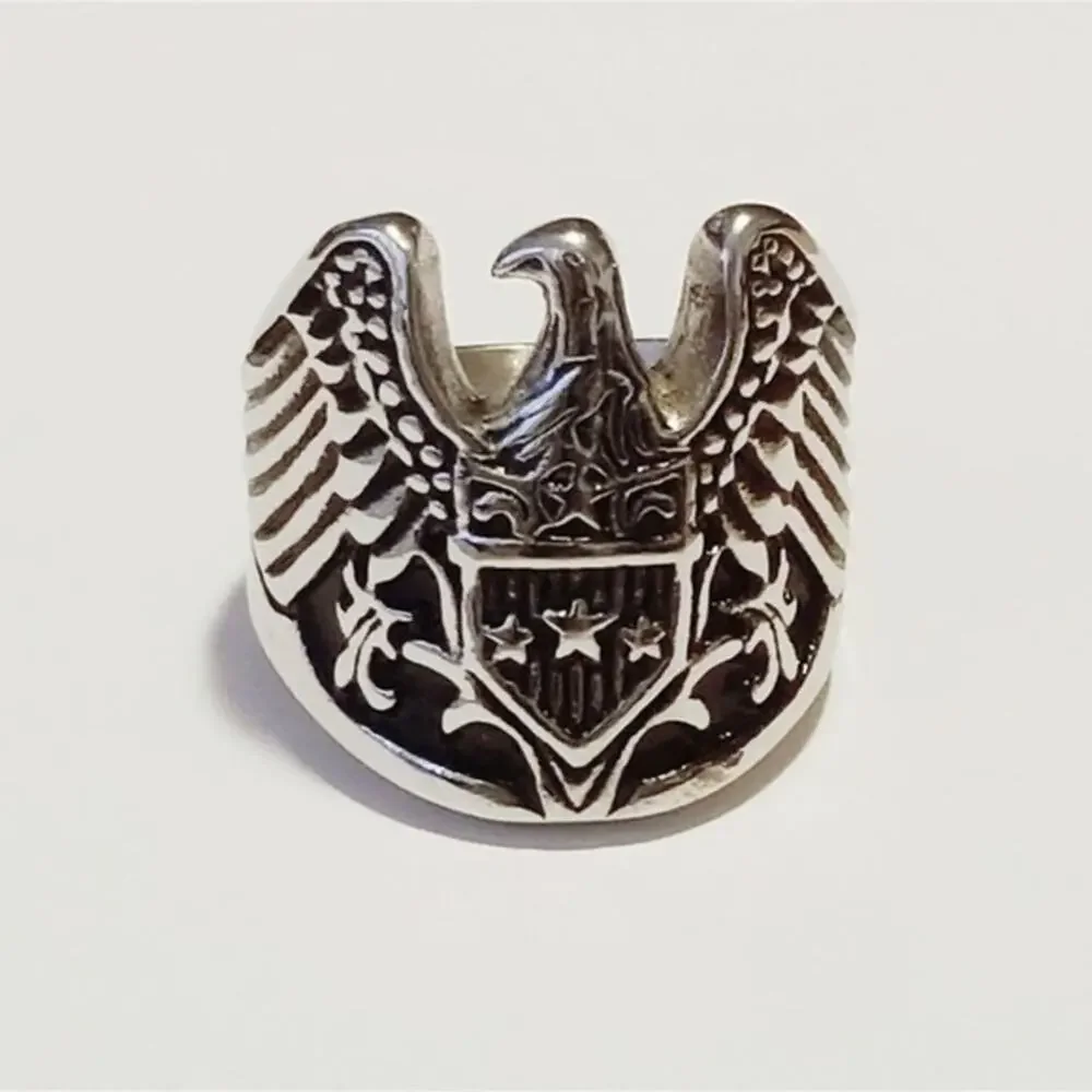 New stainless steel Eagle ring size‎ 11