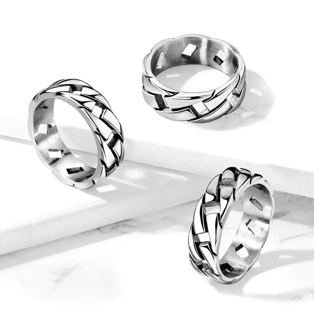 Link Chain Stainless Steel Ring size 12