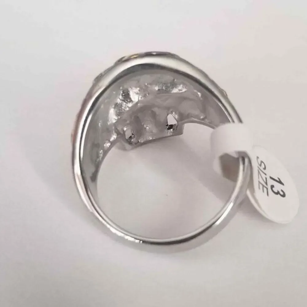 New stainless‎ steel skull ring size 10