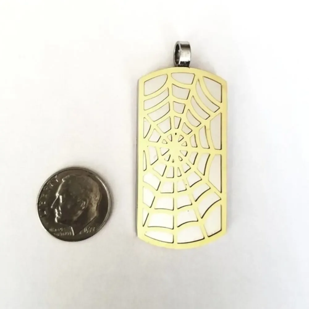 New stainless steel spider‎ web Pendant