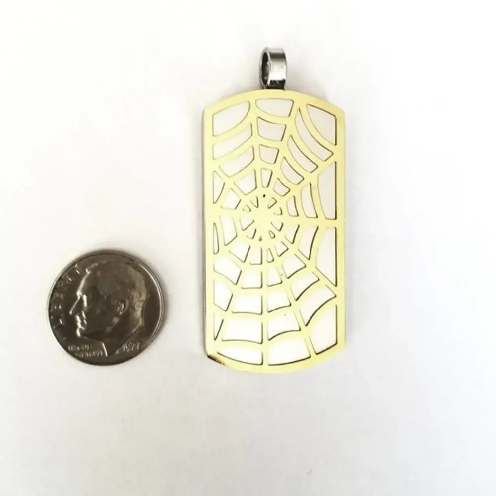 New stainless steel spider‎ web Pendant